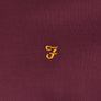 Farah Brewer Slim Fit Oxford Shirt Bordeaux