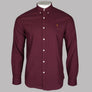 Farah Brewer Slim Fit Oxford Shirt Bordeaux