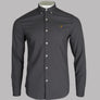 Farah Brewer Slim Fit Oxford Shirt Grey