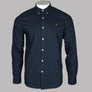 Farah Brewer Slim Fit Oxford Shirt Navy Blue