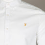 Farah Brewer Slim Fit Oxford Shirt White