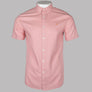 Farah Brewer Slim Fit S/S Oxford Shirt Pink Rose