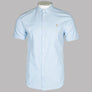 Farah Brewer Slim Fit S/S Oxford Shirt Sky Blue