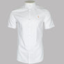 Farah Brewer Slim Fit S/S Oxford Shirt White