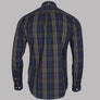 Farah Brewer Tartan Check Slim Fit Shirt Rich Grey