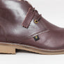 Farah Briggs Leather Mid Boots Oxblood