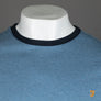 Farah Groves Ringer T-Shirt Blue Dusk Marl