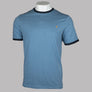 Farah Groves Ringer T-Shirt Blue Dusk Marl