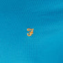 Farah Groves Ringer T-Shirt Blue Opal