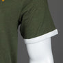Farah Groves Ringer T-Shirt Evergreen Marl