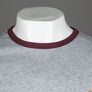 Farah Groves Ringer T-Shirt Light Grey Marl