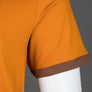 Farah Groves Ringer T-Shirt Ochre Brown