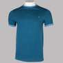 Farah Groves Ringer T-Shirt Saxe