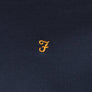 Farah Groves Ringer T-Shirt True Navy