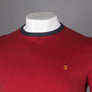 Farah Groves Ringer T-Shirt Vermillion