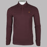 Farah Haslam Slim Fit LS Polo Shirt Farah Red