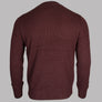 Farah Horace Crew Neck Knit Jumper Burgundy