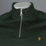 Farah Jim 1/4 Zip Sweatshirt Evergreen