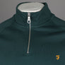 Farah Jim 1/4 Zip Sweatshirt Forest Green