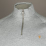 Farah Jim 1/4 Zip Sweatshirt Light Grey Marl