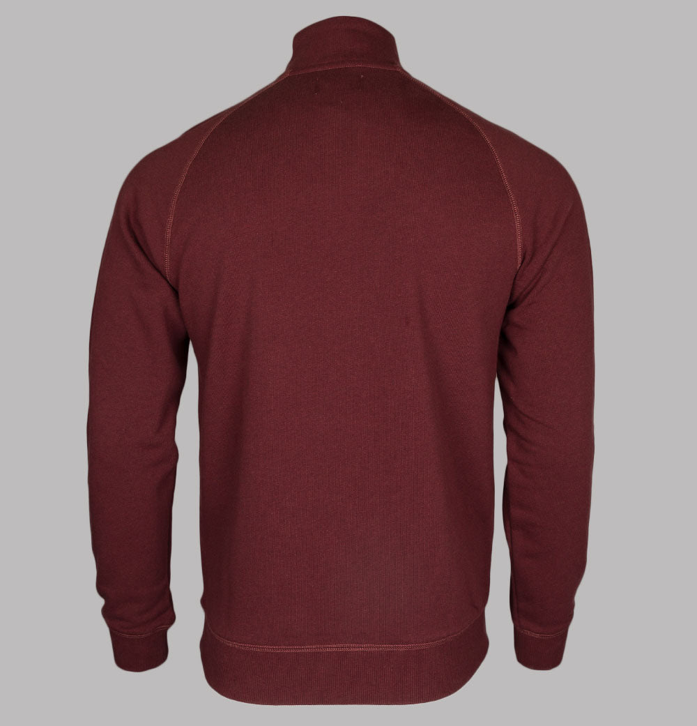 Farah Jim 1/4 Zip Sweatshirt Farah Red Marl – Bronx Clothing