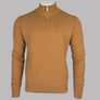Farah Louder 1/4 Zip Sweatshirt Rich Tobacco