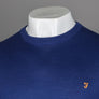 Farah Mullen Merino Wool Sweater Blue Peony