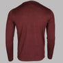 Farah Mullen Merino Wool Sweater Burgundy