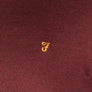 Farah Mullen Merino Wool Sweater Burgundy