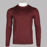 Farah Mullen Merino Wool Sweater Burgundy