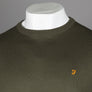 Farah Mullen Merino Wool Sweater Evergreen