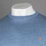 Farah Mullen Merino Wool Sweater Mid Blue