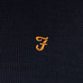 Farah Mullen Merino Wool Sweater Navy