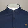 Farah Steen Slim Fit Cotton Shirt True Blue