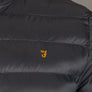Farah Strickland Wadded Coat Black