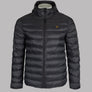 Farah Strickland Wadded Coat Black