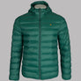 Farah Strickland Wadded Coat Emerald Green