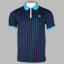 Fila Vintage BB1 Classic Striped Polo Shirt Navy