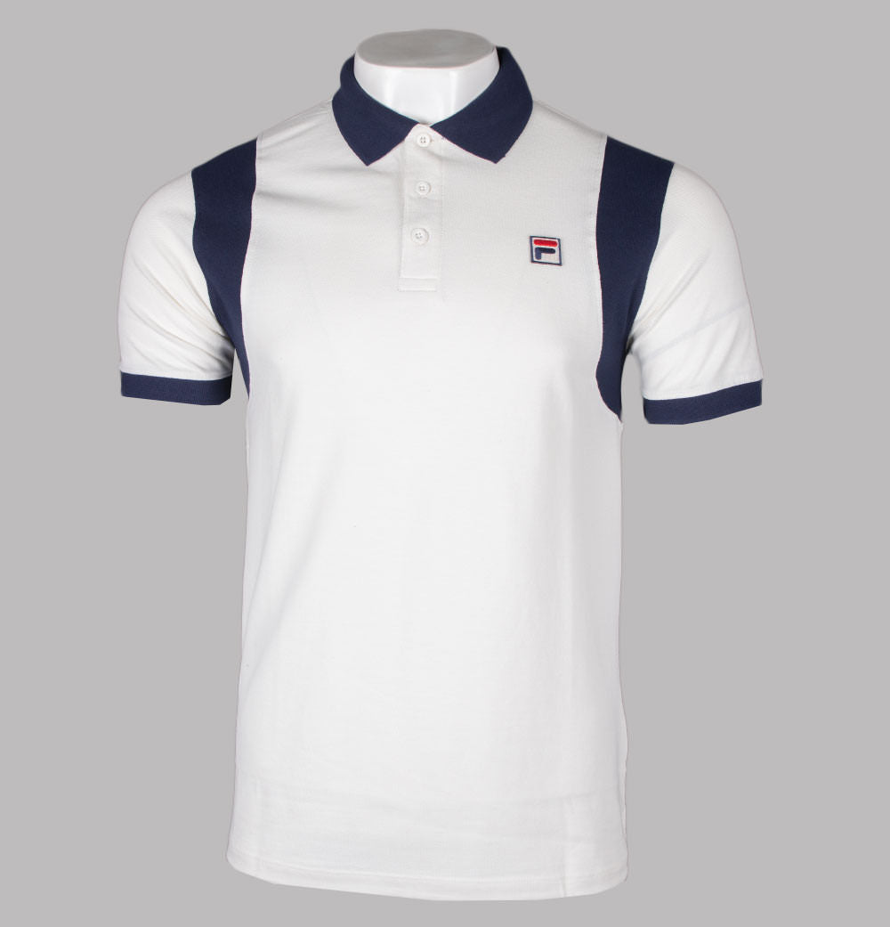 Fila Vintage Dawson Polo Shirt Egret Bronx Clothing