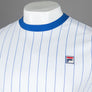 Fila Vintage Fionn Pin Striped T-Shirt White/Bright Blue