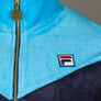 Fila Vintage Gus Chevron Velour Track Jacket Navy