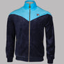 Fila Vintage Gus Chevron Velour Track Jacket Navy