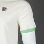 Fila Vintage Marconi Ringer T-Shirt Egret/Green