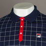 Fila Vintage Nile Polo Shirt Navy