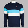 Fila Vintage Roman Colour Block Sweatshirt Navy