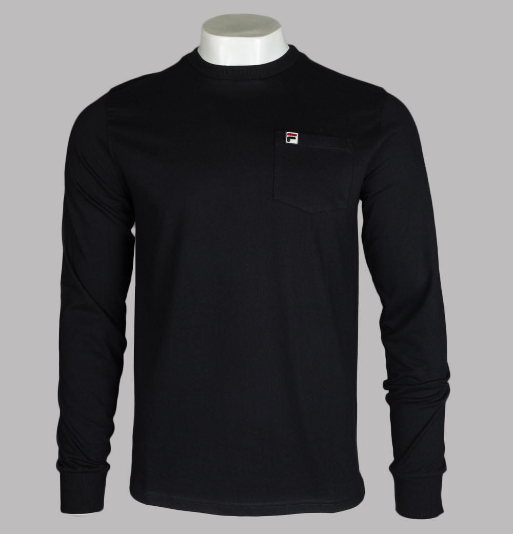 Fila Vintage Thames L S Pocket T Shirt