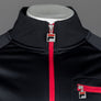 Fila Vintage Vann 5 Stripe Track Jacket Black