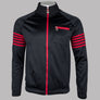 Fila Vintage Vann 5 Stripe Track Jacket Black