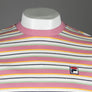 Fila Vintage Zar Stripe T-Shirt Egret/Foxglove