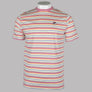 Fila Vintage Zar Stripe T-Shirt Egret/Foxglove